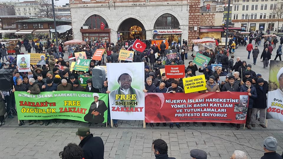free zakzaky protest in turkey